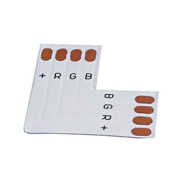L connector - 10mm PCB - 4 pin - RGB L connector - 10mm PCB - 4 pin - RGB
